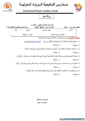 الحكومة الالكترونية