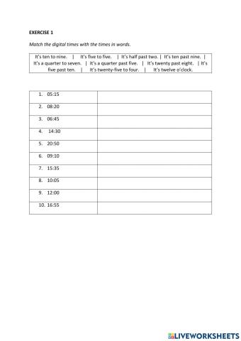IE0, Unit 1, Vocabulary and Grammar, Exercise 1