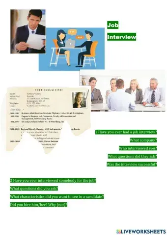 Job Interview: Part 2