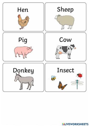 Listen and repeat: animals