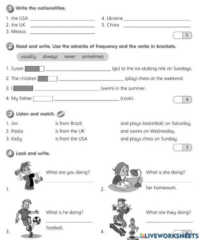 Smart Junior 4. Test 1