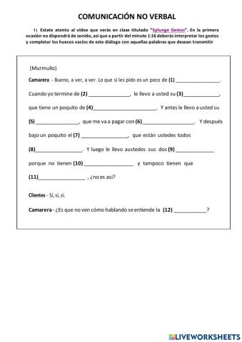 Comunicación no verbal - Splunge