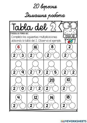 Множення на 2