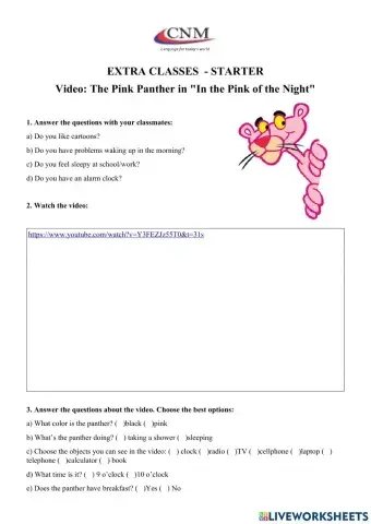 Ideo: The Pink Panther in -In the Pink of the Night-