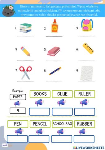 School objects