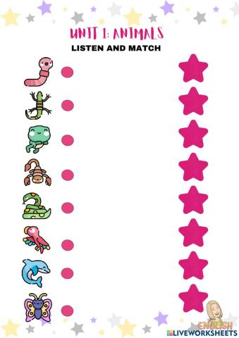 Listen and match open up 3 unit 1