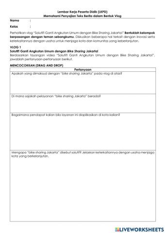 Memahami Penyajian Teks Berita dari Vlog