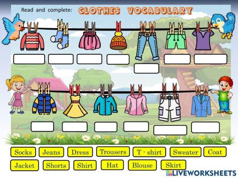 Clothes vocabulary