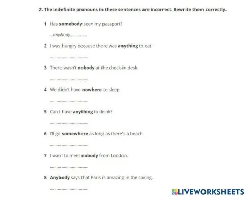 Indefinite pronouns: some-, any-, no-, every-