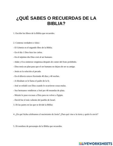 Religión evangélica. BIblia