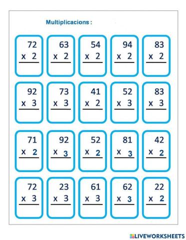 Multiplicaciones