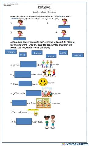 Greetings and Farewells