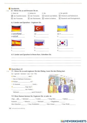 A1 Lek1 Hören und Sprechen Ü10