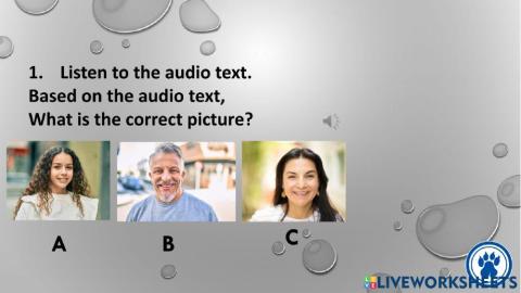 Spanish. Listening comprehension