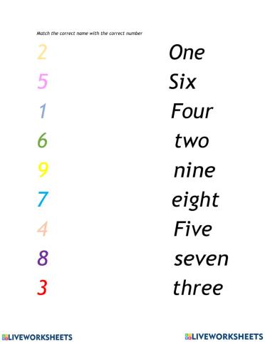 Numbers 1-10