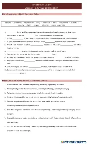 Vocabulary unit 11 BR Advanced