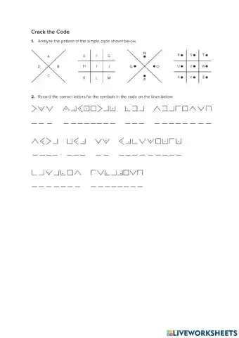 Crack the code: DNA pg 62