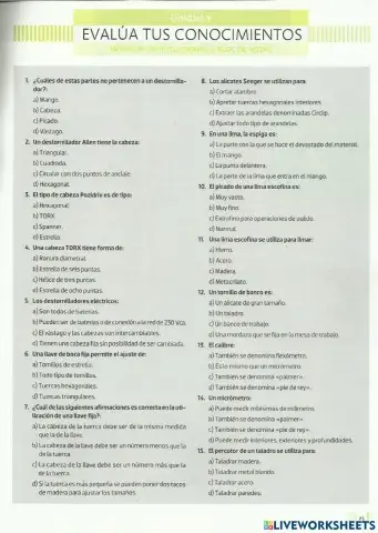 Evalúa tus conocimientos ud 1 EEE