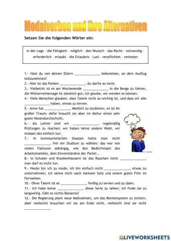 Alternativen zu Modalverben