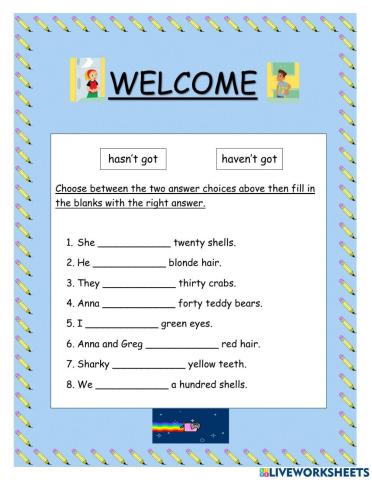 Hasn't got and Haven't got