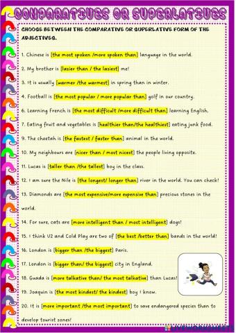 Comparatives and Superlatives