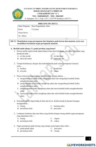 IPA KD 3.2 Tema 2 kelas 5