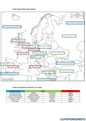 Mapa físico-Político