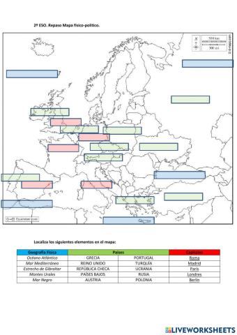Mapa físico-Político