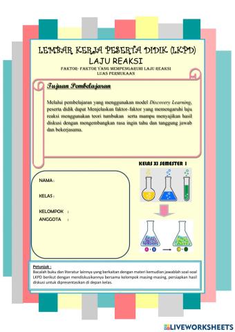 E-lkpd faktor luas permukaan