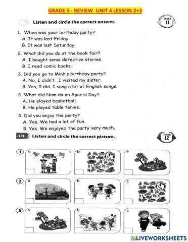 G5-review u4 l2+3 listening