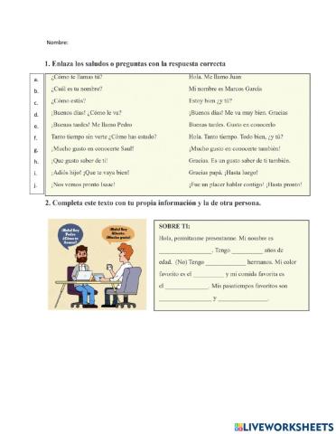 Articulos y sustantivos