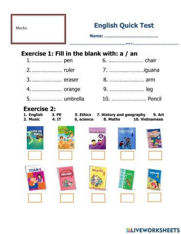 Unit 8 - What subjects do you have today - Lesson 2