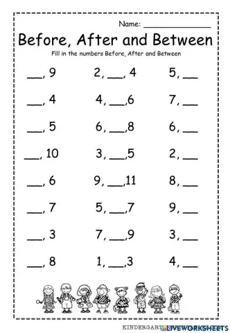 Before & after number