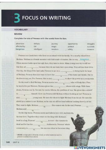 Focus on Writing - Pages 140 & 141 - Unit 6 - Northstar 2