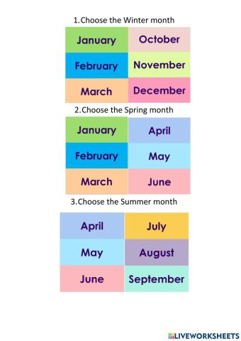 Month of the year