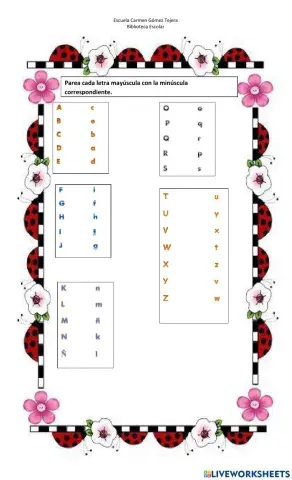 Pareo de mayúsculas y minúsculas