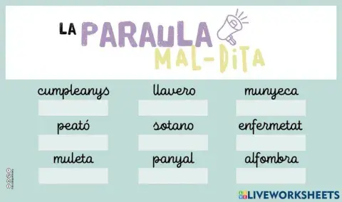 La paraula Mal-dita