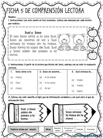 Lecturas de comprensión