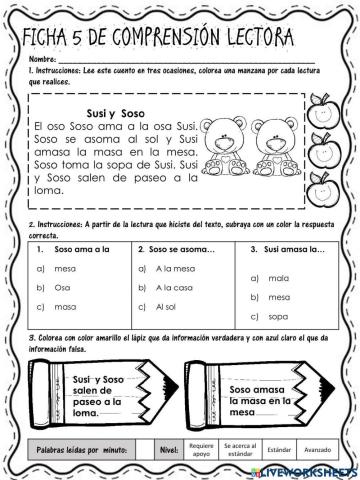 Lecturas de comprensión