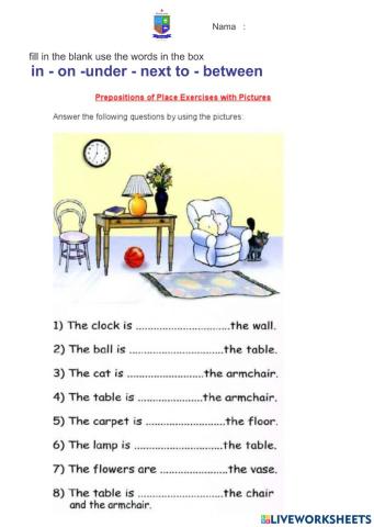 English preposition
