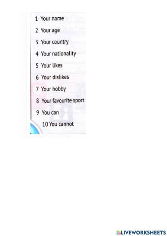 Introducing yourself