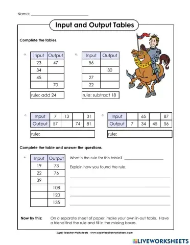 Number patterns. 4ª