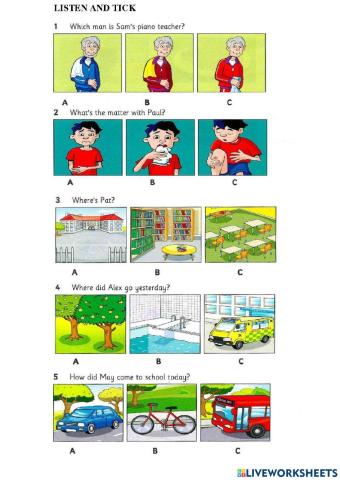 Listening and reading