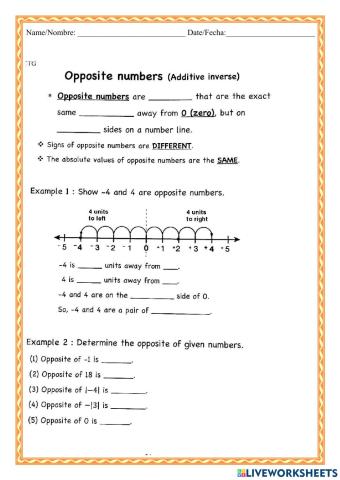 WCMFR Opposite Numbers