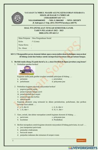 IPS KD 3.3 Tema 1 kelas 5