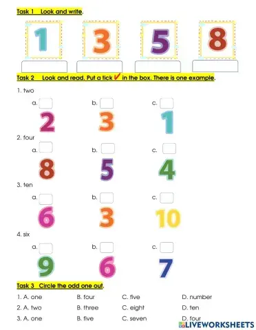 G1-numbers 1-10