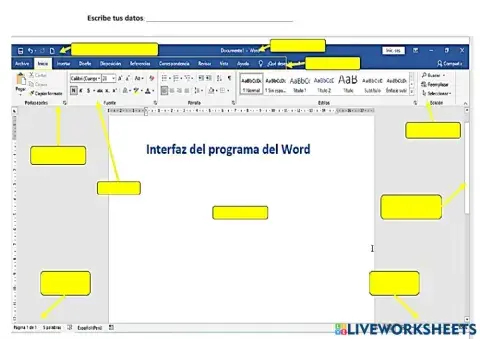 Interfaz de Word