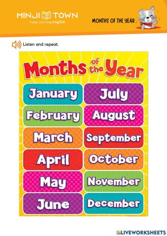 Months of the year