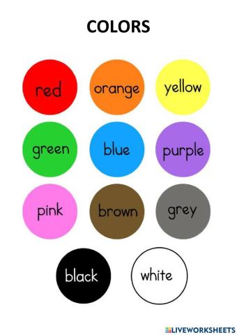 Colors lesson