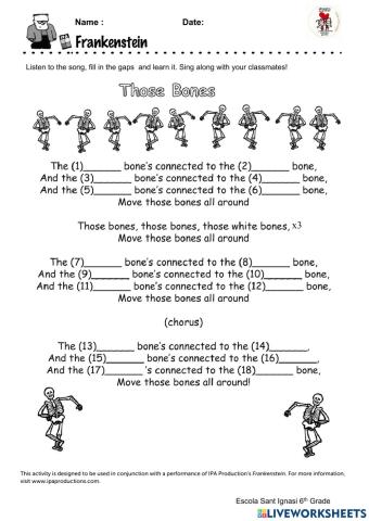 Those bones song